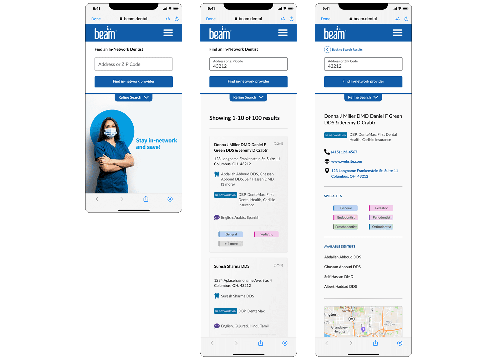 high-fidelity screens - round 2